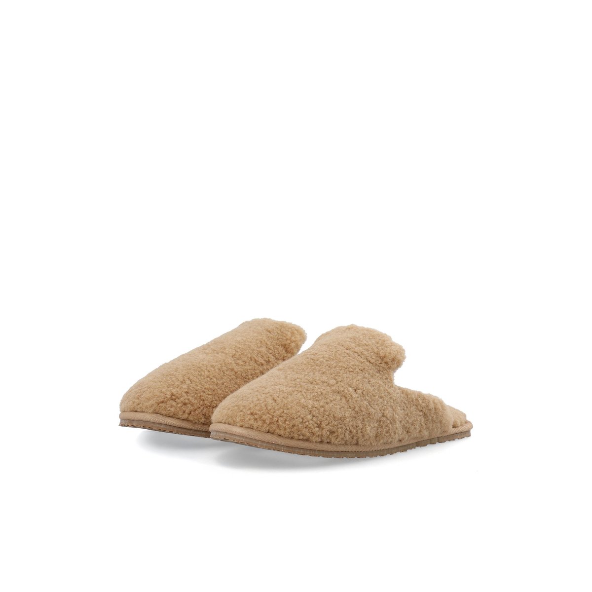 Pantoufles marron - cognac1, BIANCO