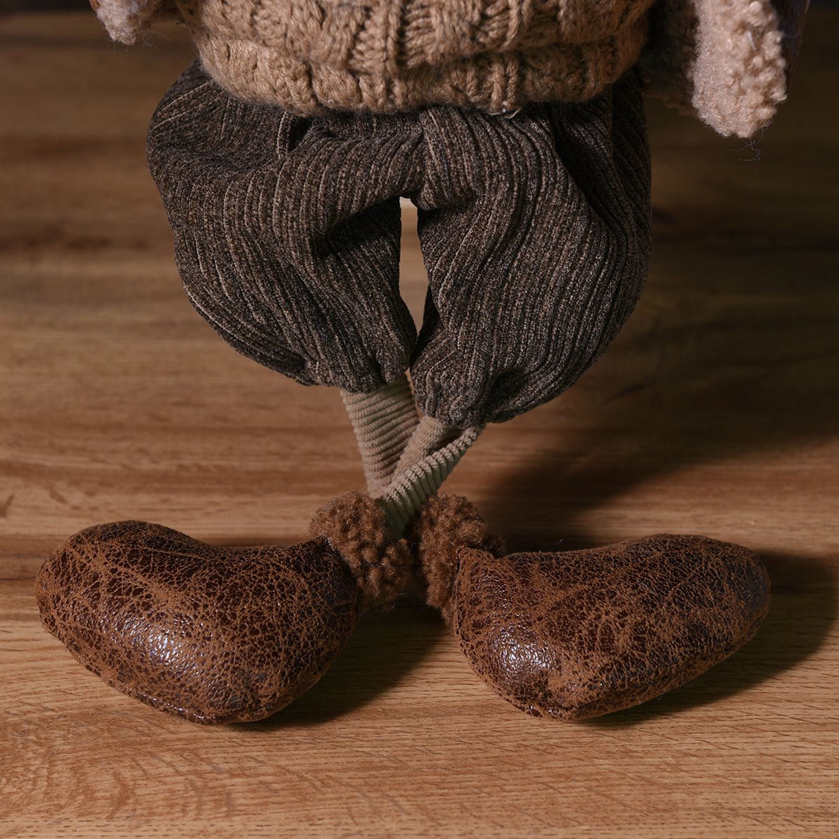 Figurine père noël à asseoir décorative artificielle H71 CLAUS marron, SIA DECO