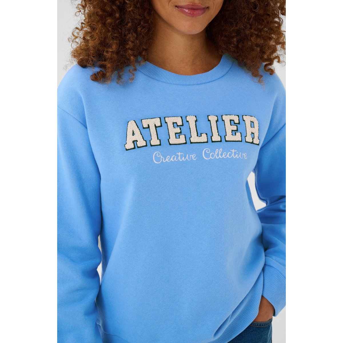 Sweatshirt bleu provence, KAFFE
