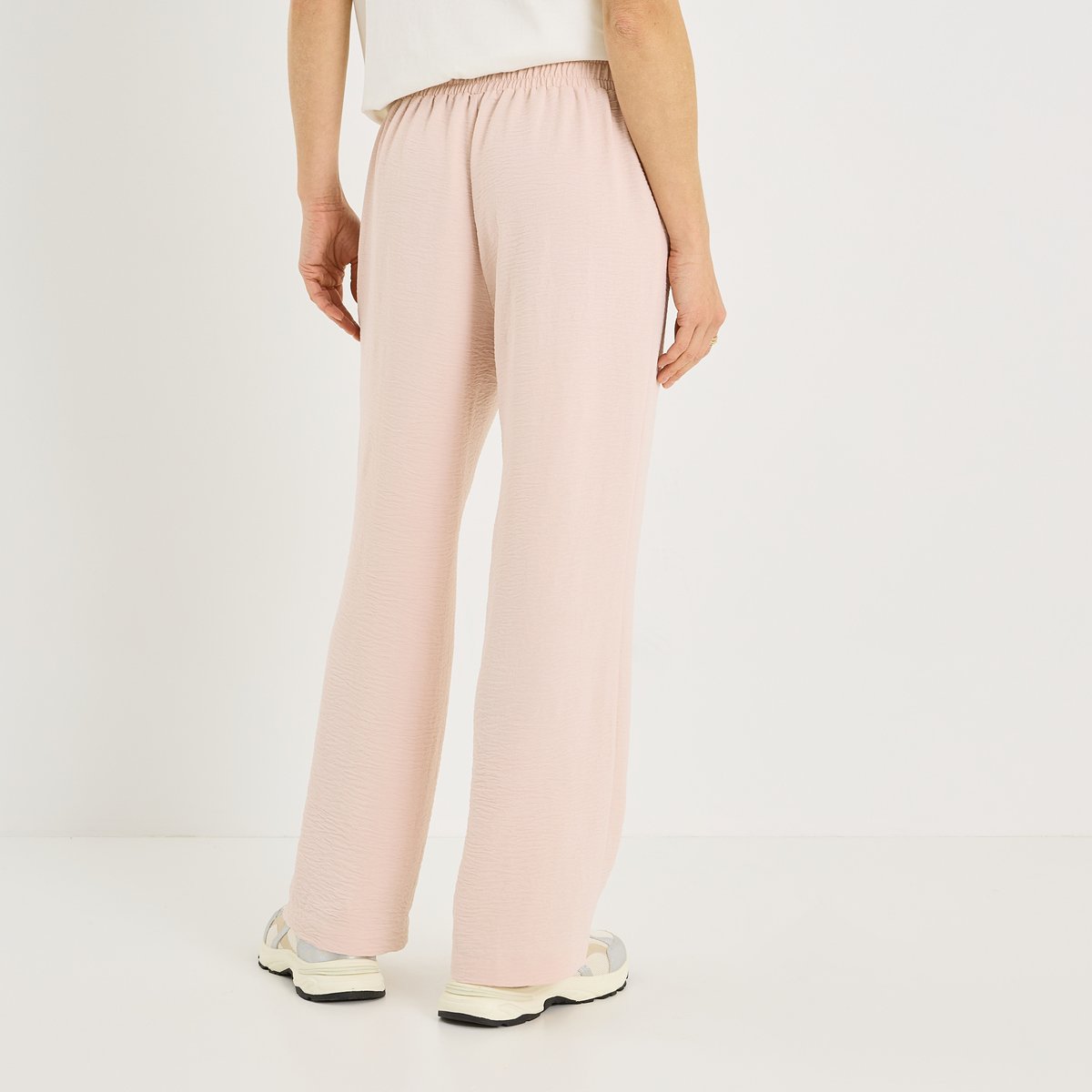 Pantalon fluide taille élastiquée rose, GRAIN DE MALICE