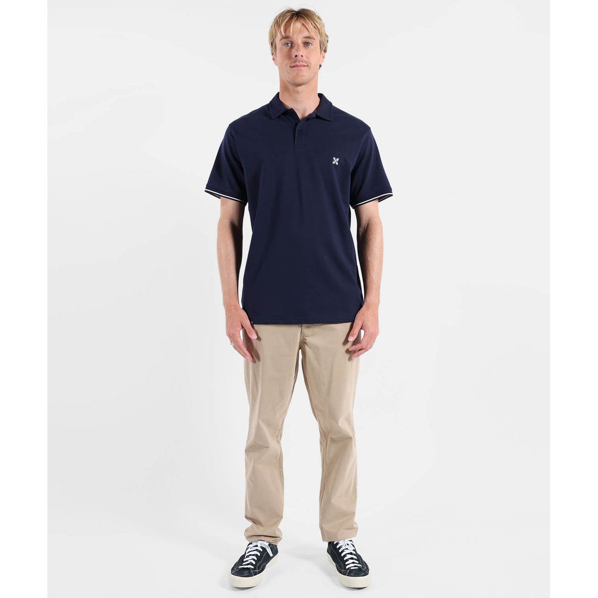 Polo manches courtes TIMELESS deep marine, OXBOW