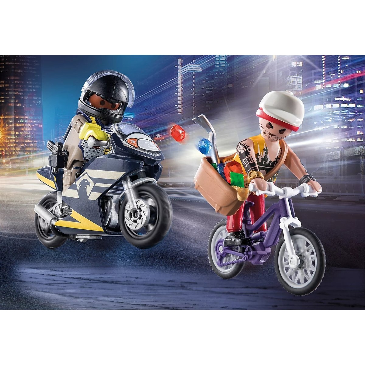 City Action Starter Pack Agent et voleur multicolore, PLAYMOBIL