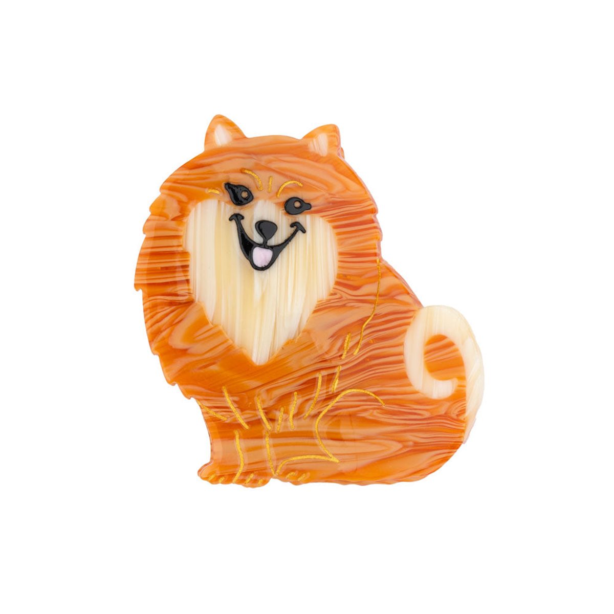Pince à cheveux SPITZ roux, COUCOU SUZETTE