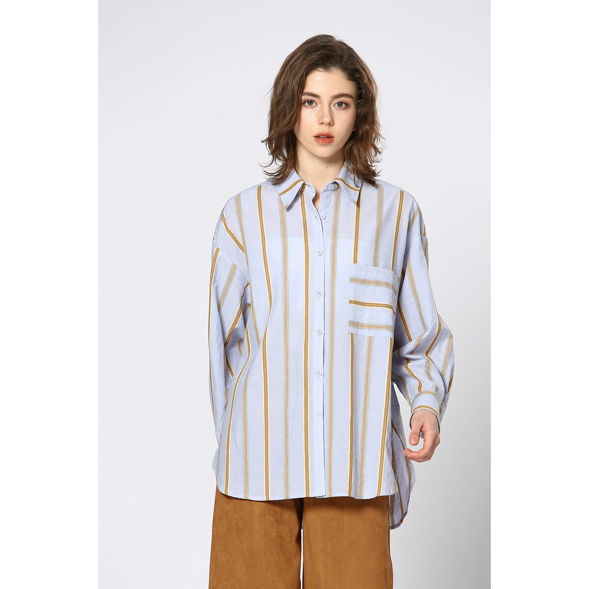 Striped Blouse blue stripes, SEE U SOON