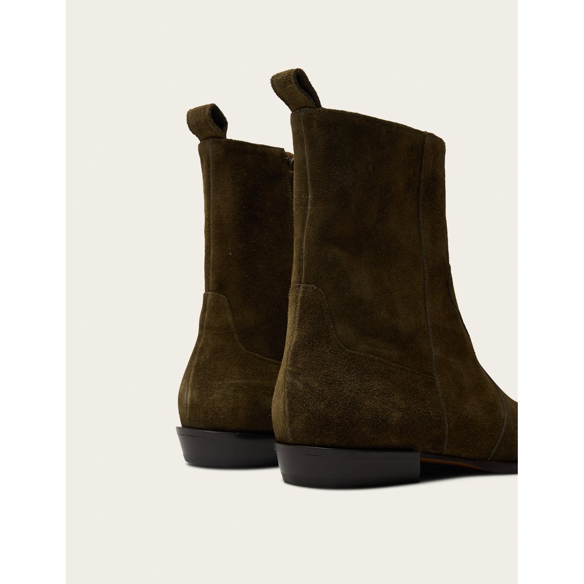 Bottines NAKA suède kaki, ODAJE