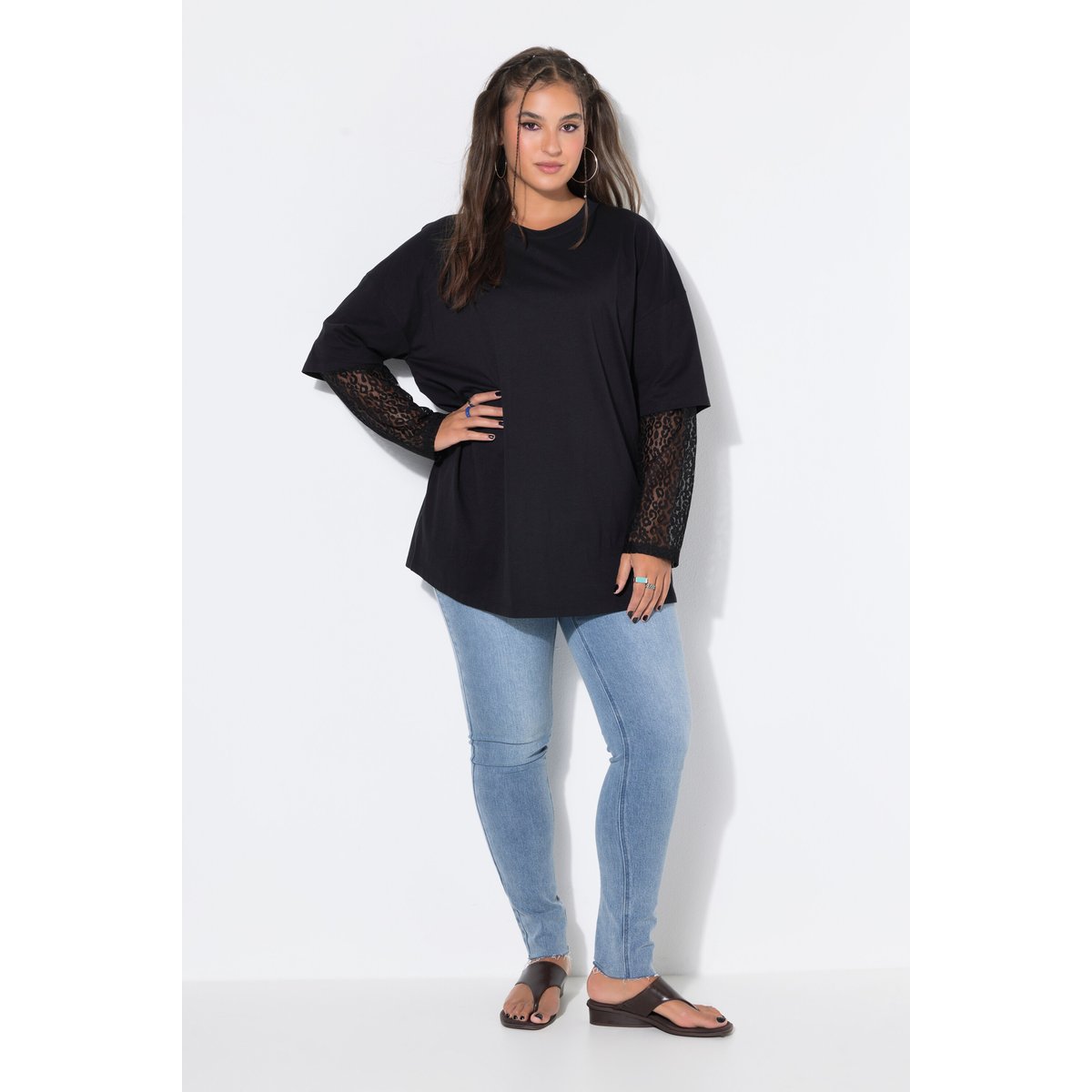 T-shirt oversize noir, STUDIO UNTOLD