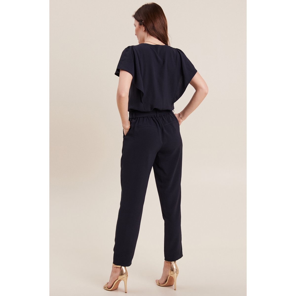 Combinaison pantalon droite bleu foncé, BREAL