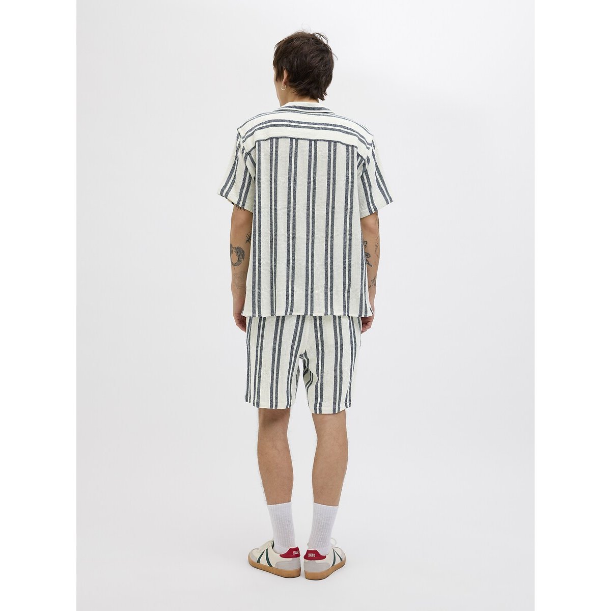 Chemisette rayée crème, JACK & JONES