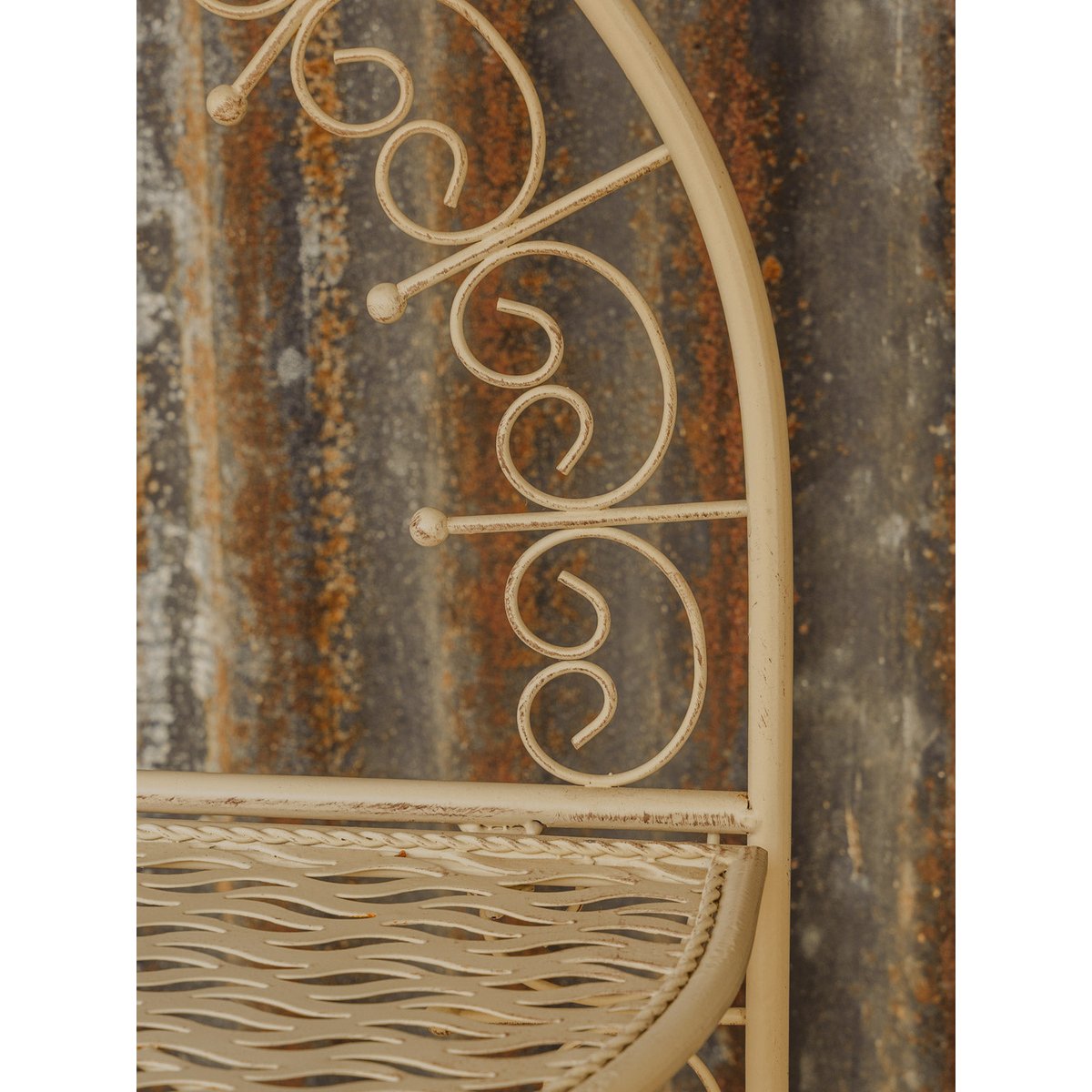 Étagère en métal crème Gaëlle N°1602 - Bon état crème, DEBONGOUT
