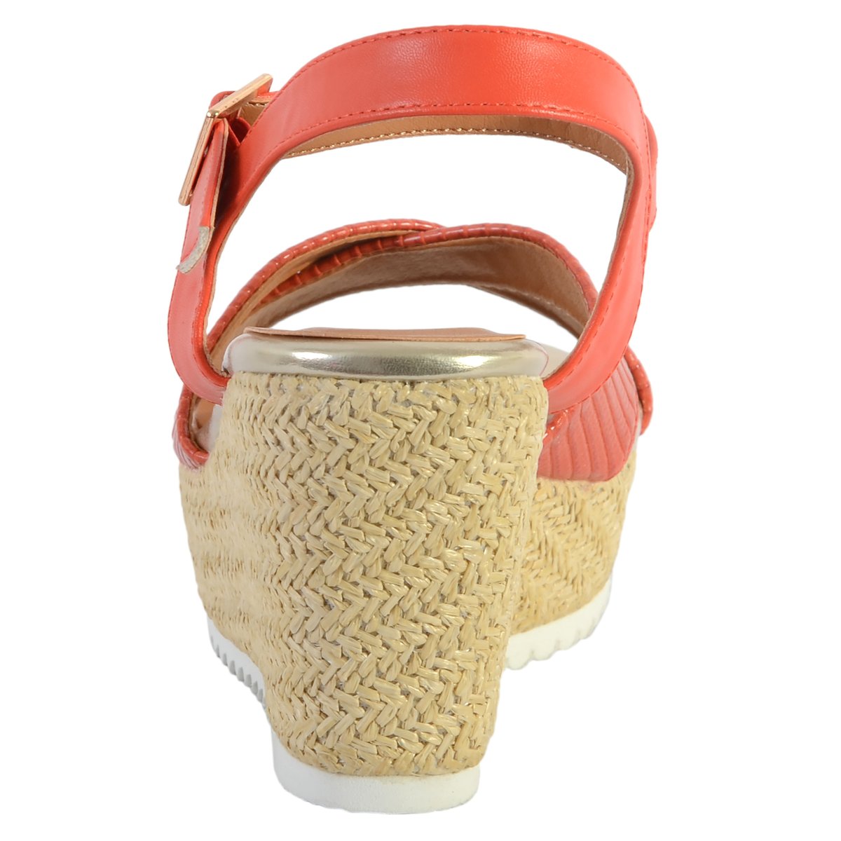 Sandale Compensée Ql4350 corail, THE DIVINE FACTORY