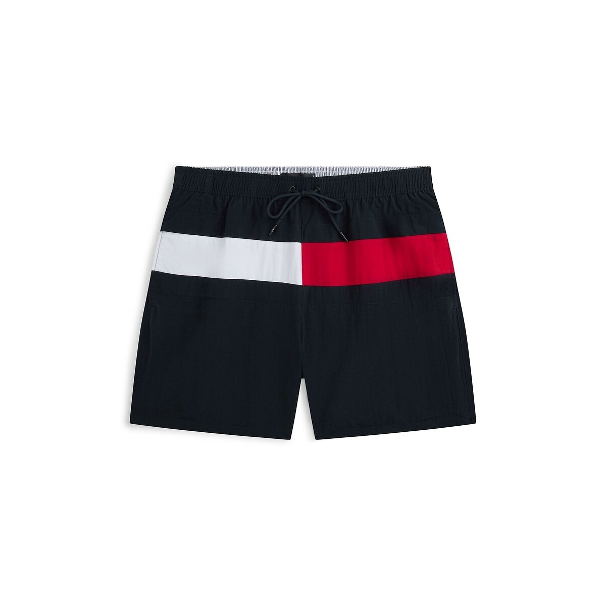 Short de bain mi-long Hilfiger Flag bleu foncé, TOMMY HILFIGER