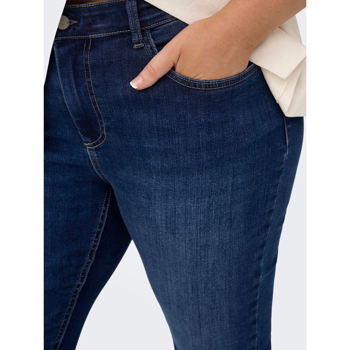 Jean Skinny dark blue denim, ONLY CARMAKOMA