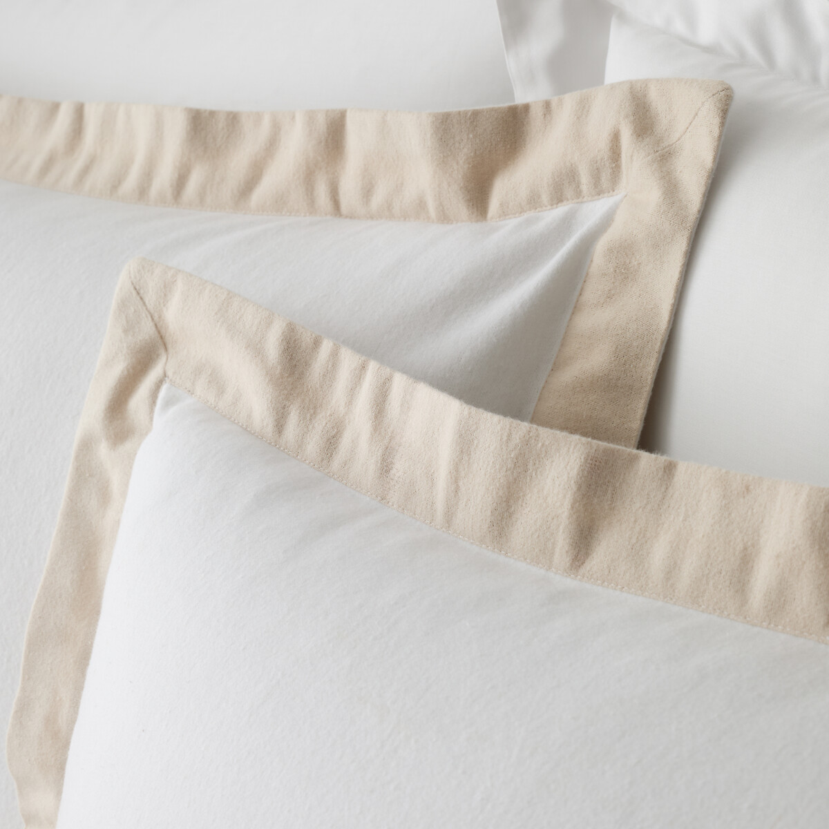 Brushed Tailored Cotton Duvet Cover Set white, BIANCA FINE LINENS