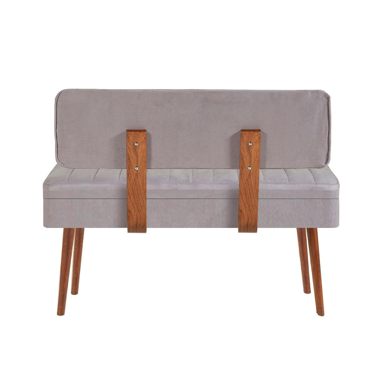 Banquette d'entrée avec coffre JENA gris, PIER IMPORT
