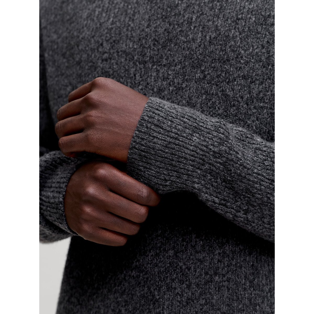 Pull En Maille noire - black, JACK & JONES