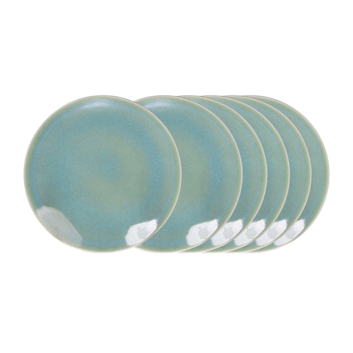 Assiette plate Lagon 27 cm (lot de 6) - LAGON bleu, TREND'UP