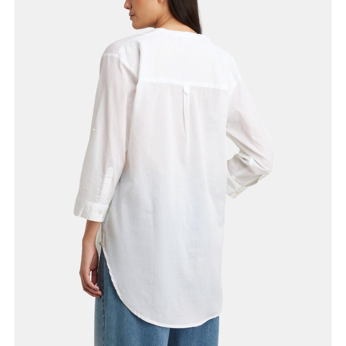 Tunique fluide legant en coton bio blanc, GALERIES LAFAYETTE