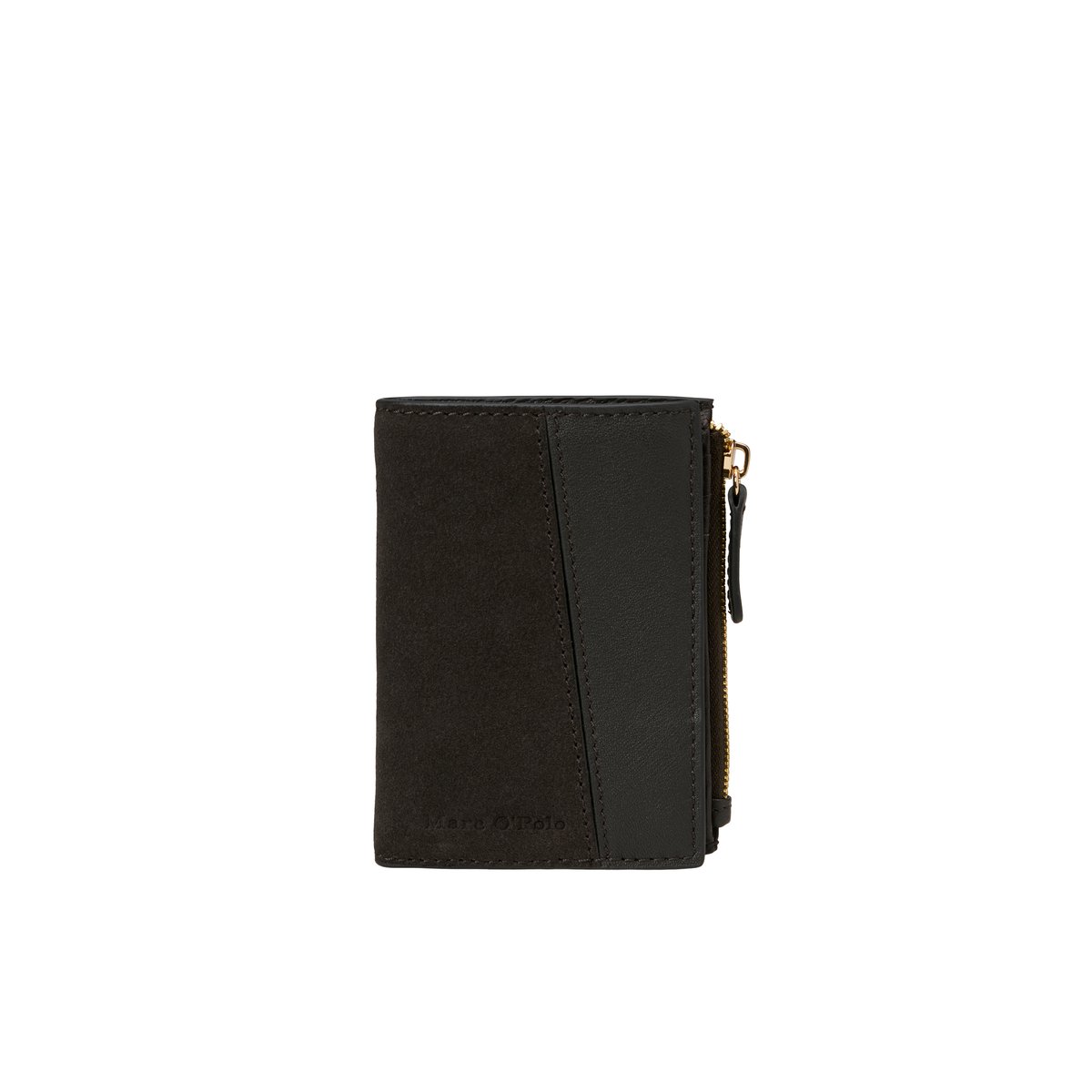 Porte-monnaie modèle Franka en cuir de vachette de haute qualité gris, MARC O'POLO