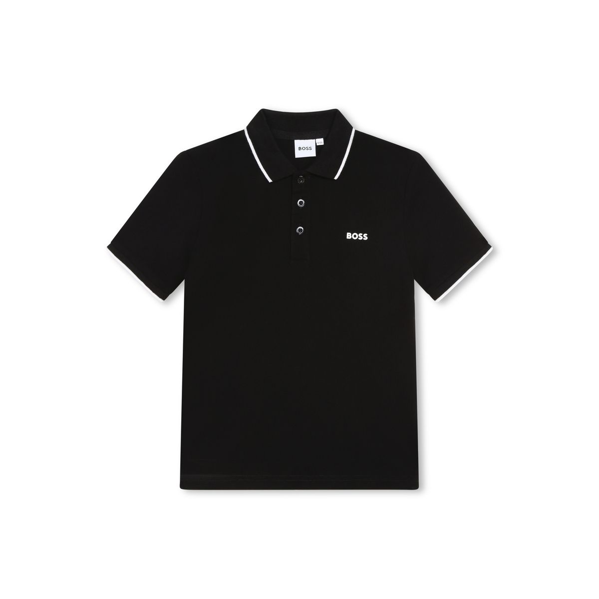 Polo manches courtes black, BOSS KIDSWEAR