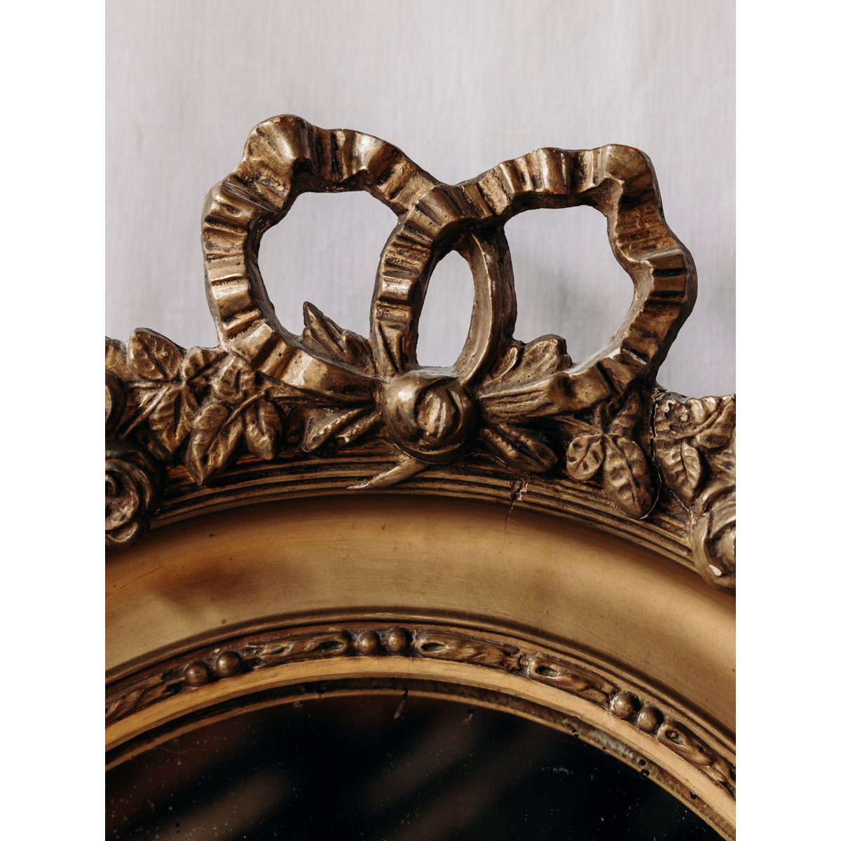 Grand miroir doré Georges N°989 - Bon état doré, DEBONGOUT