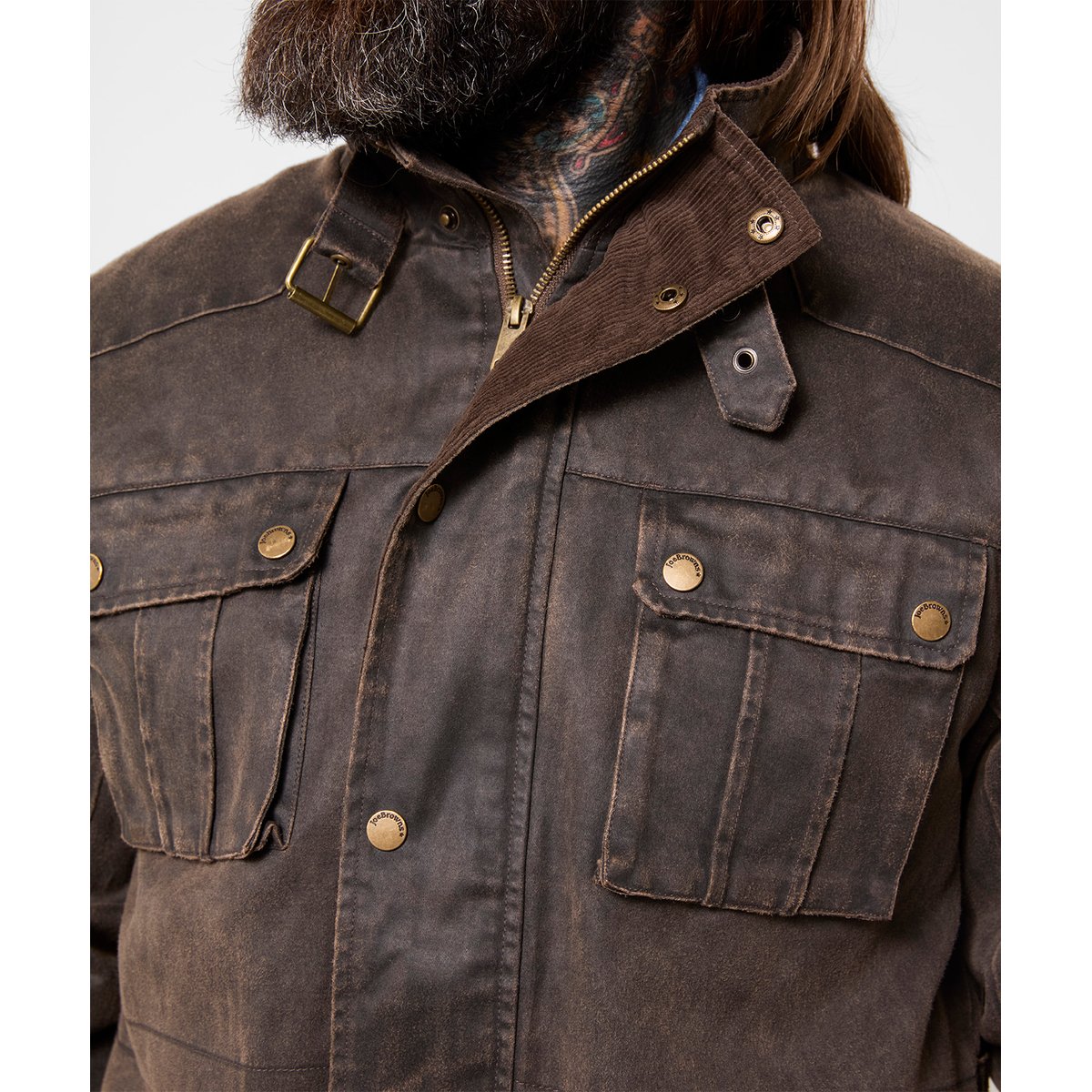 Superbe Veste Cirée marron, JOE BROWNS
