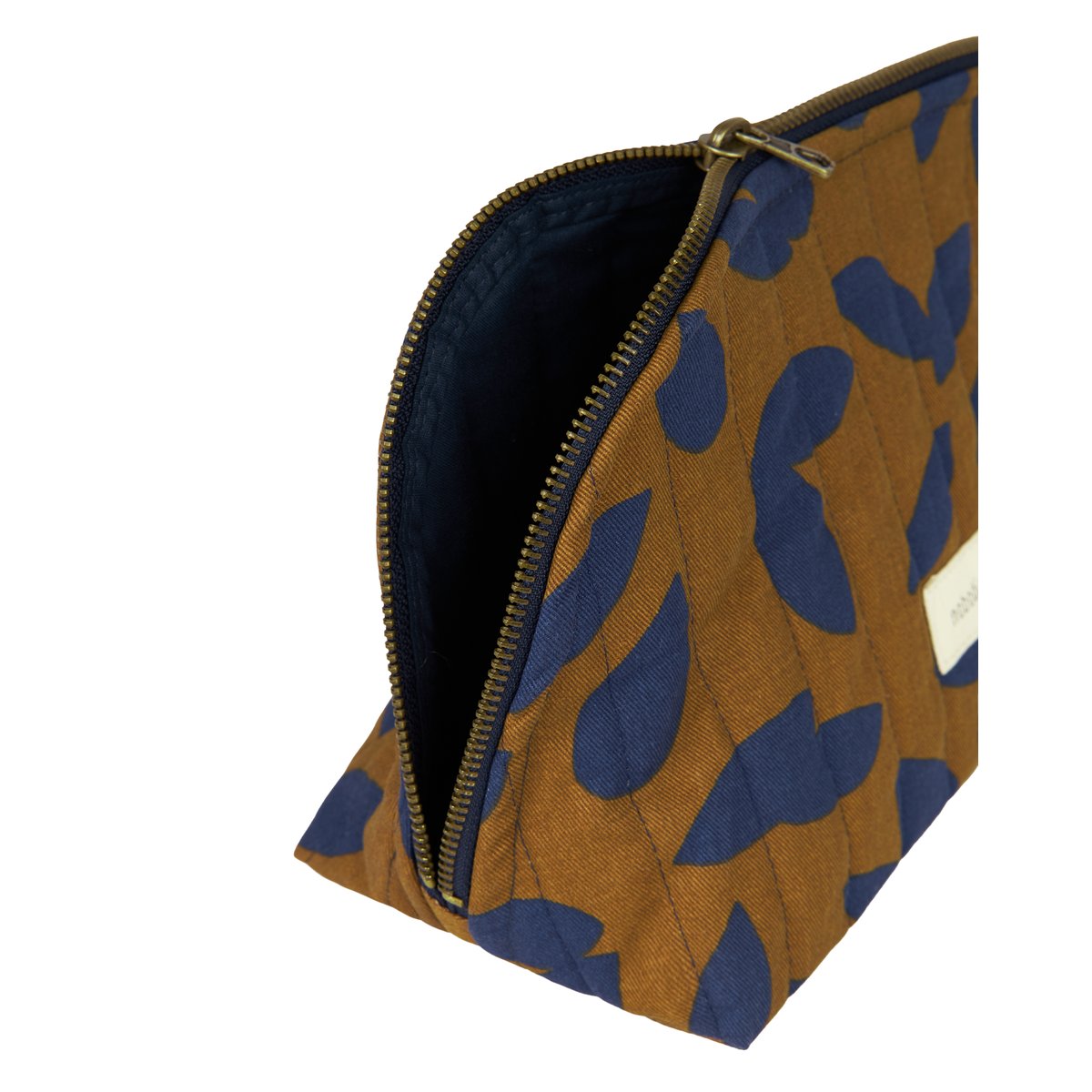 Trousse à maquillage PARIS-TOKYO feuilles bleues, NOBODINOZ