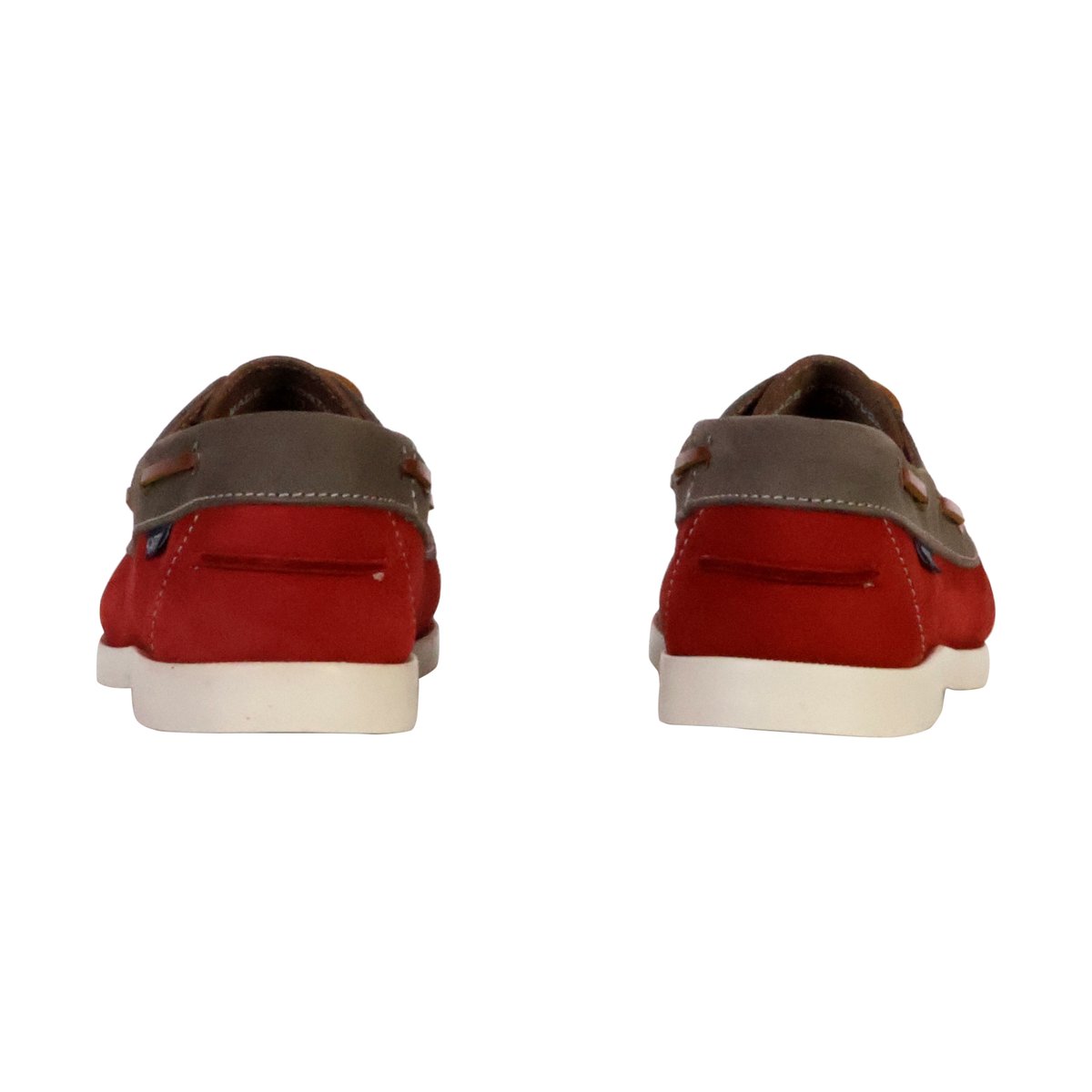 Mocassin Cuir Fably rouge-gris, KAPORAL