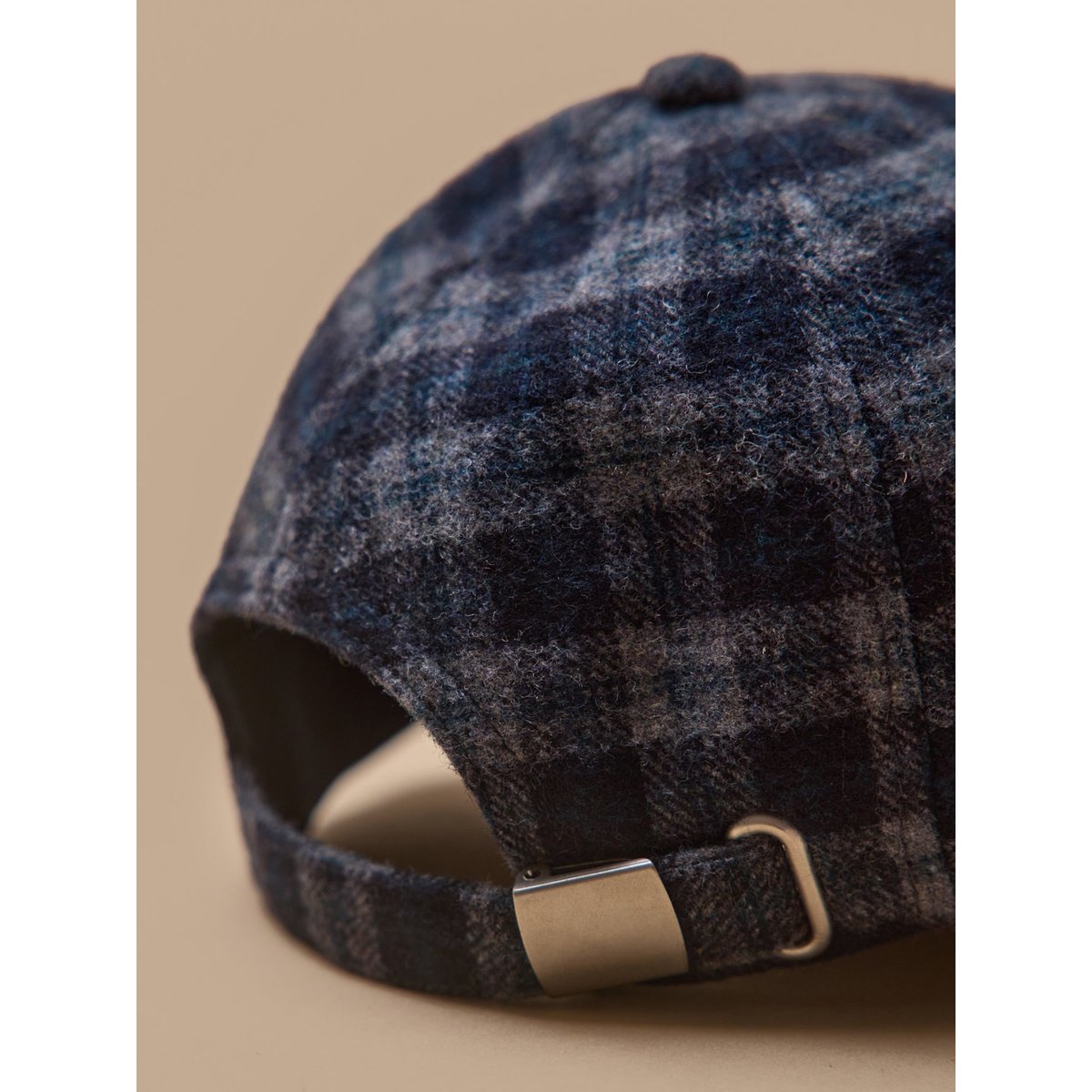 Casquette tweed et enfant carreaux gris, CYRILLUS