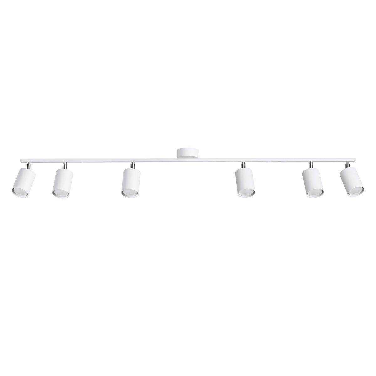 Plafonnier Acier Blanc GU10 6 Lemmi blanc, EDEN