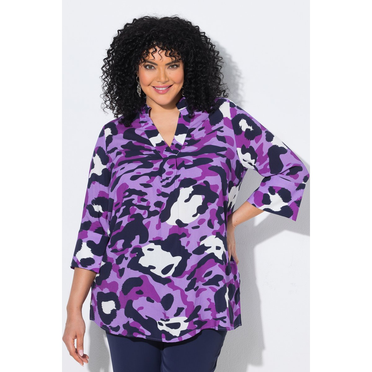 Tunique motif animal violet clair, ULLA POPKEN