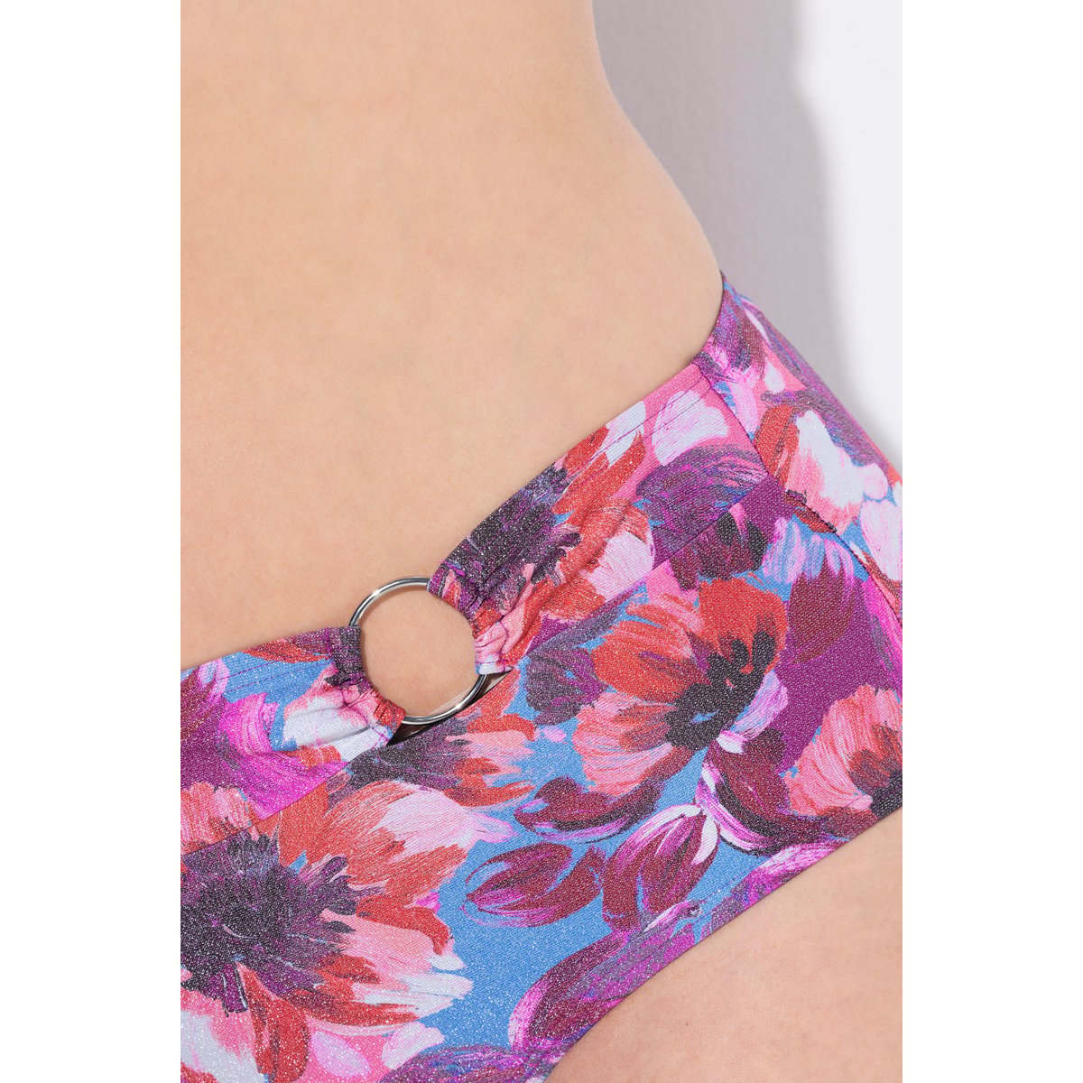 Bikini à bonnets souples. Motif rojo hibisco, ULLA POPKEN