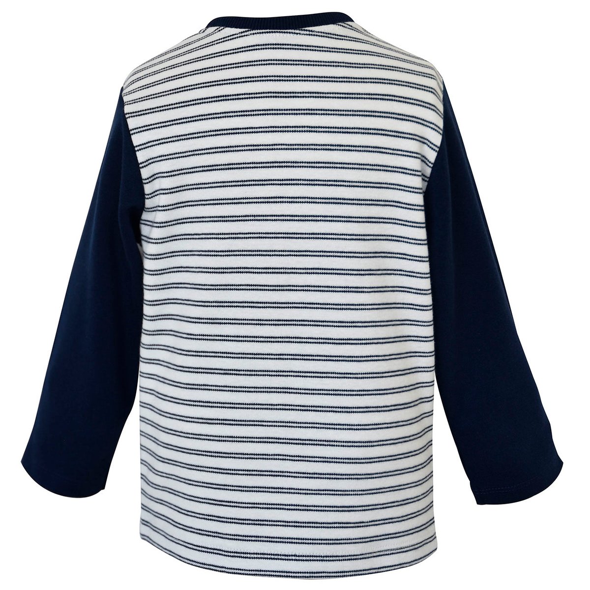 Tee-shirt garcon manches longues marine bleu, SUCRE D'ORGE
