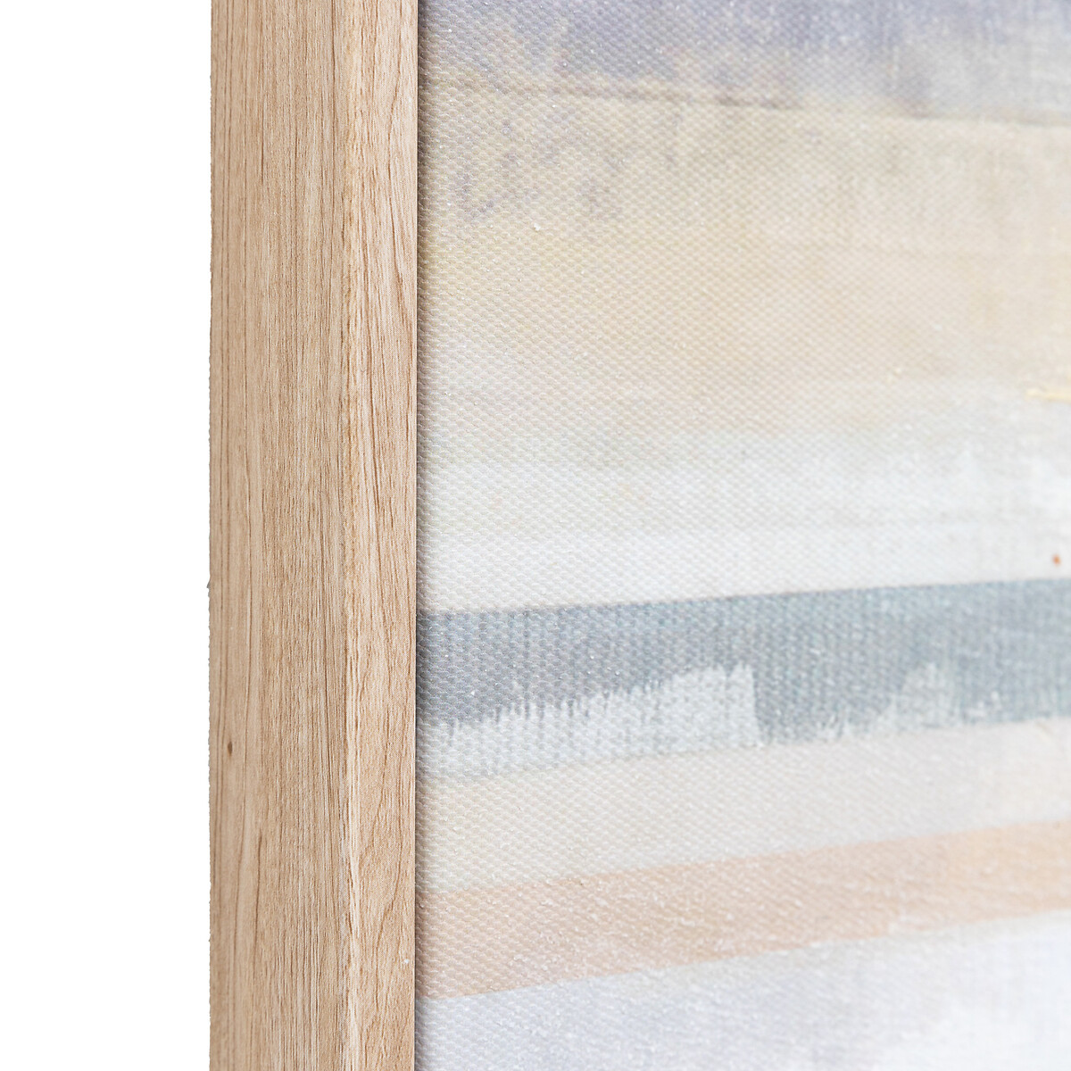 Set of 2 Modern Sunset Framed Canvas natural, ÉDITÉ