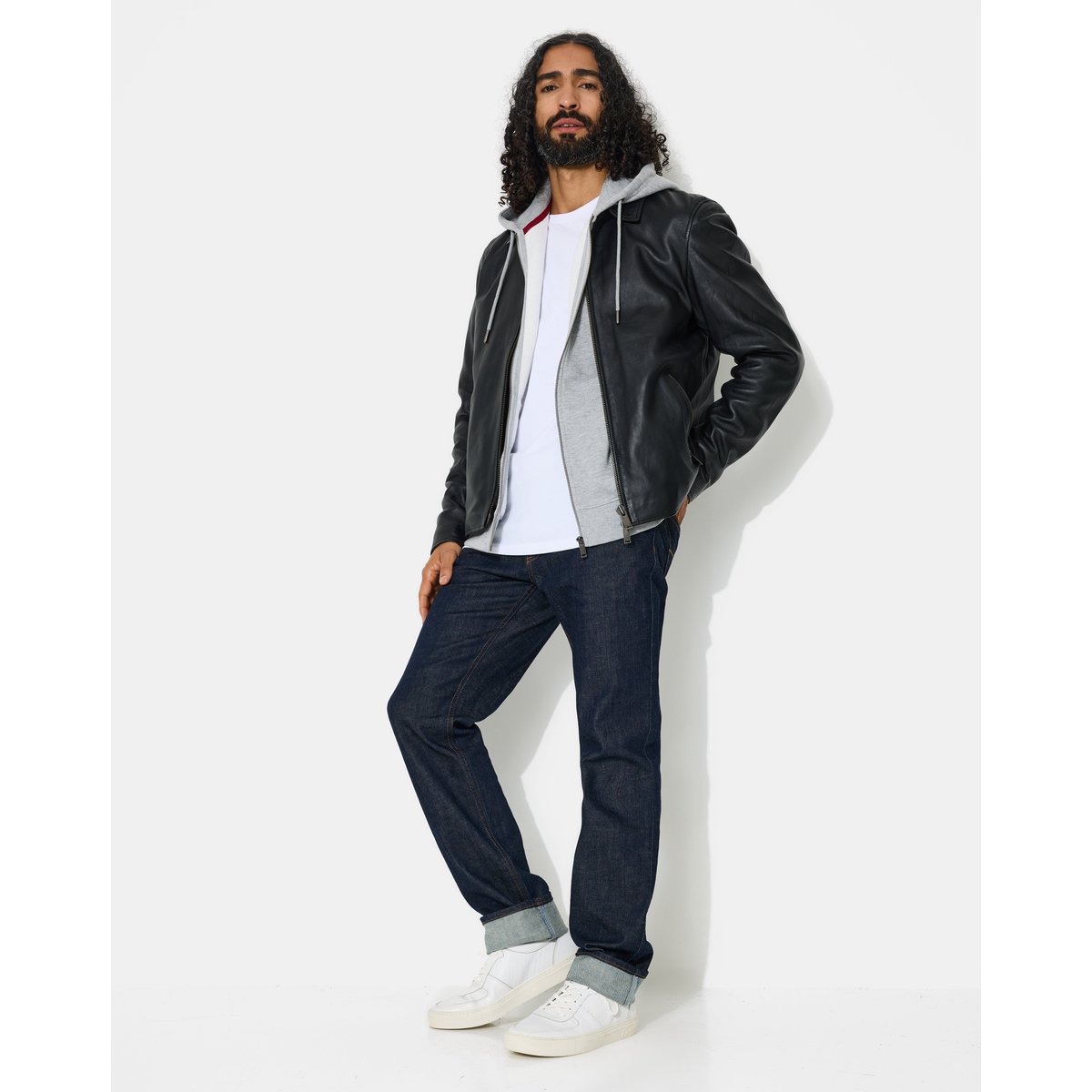 en cuir TROOPER noir, CHEVIGNON
