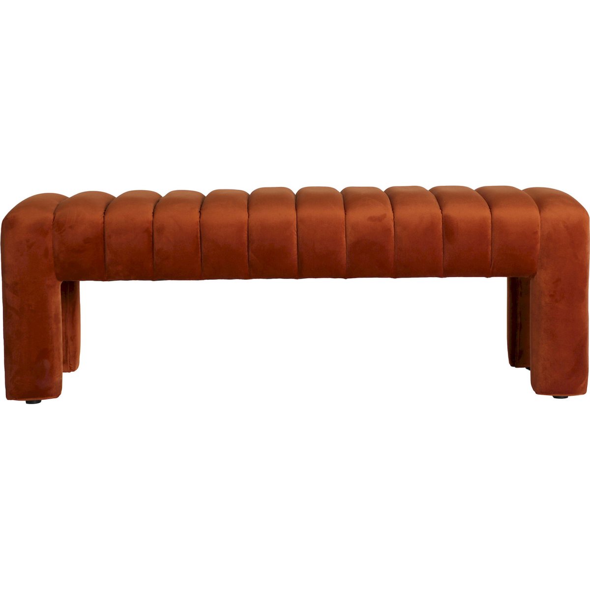 Banc de lit en velours collection VACIO ambré, RECOLLECTION