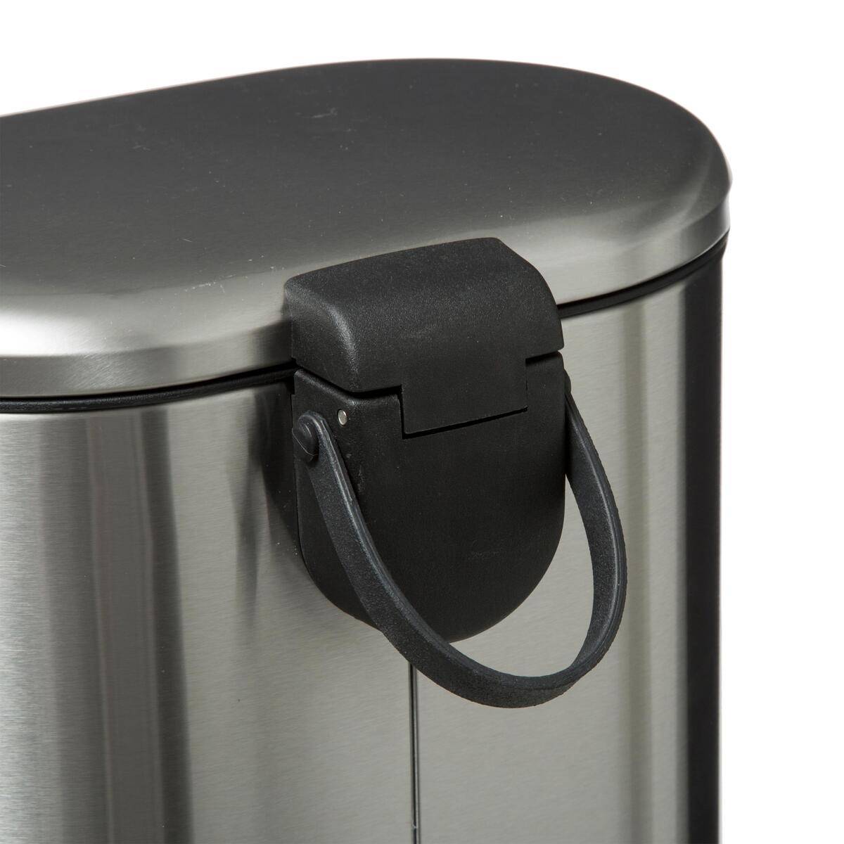 Poubelle salle de bain 6L SILIFLEX argent, 5FIVE SIMPLY SMART