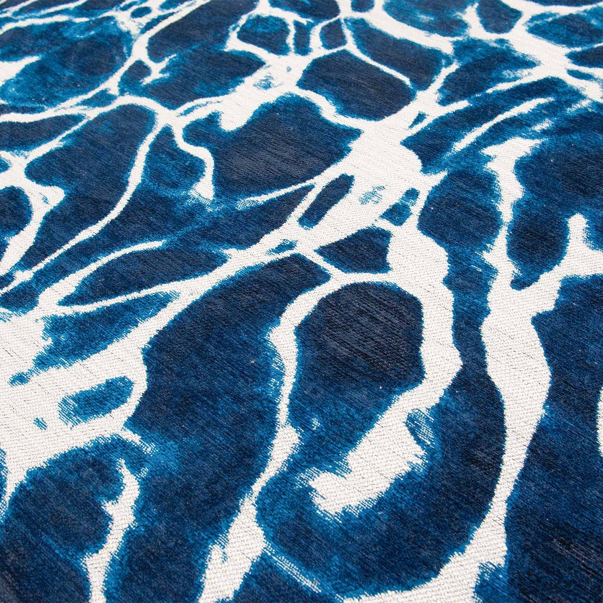 Tapis intérieur/extérieur tissé plat FOAM bleu, NOVATREND