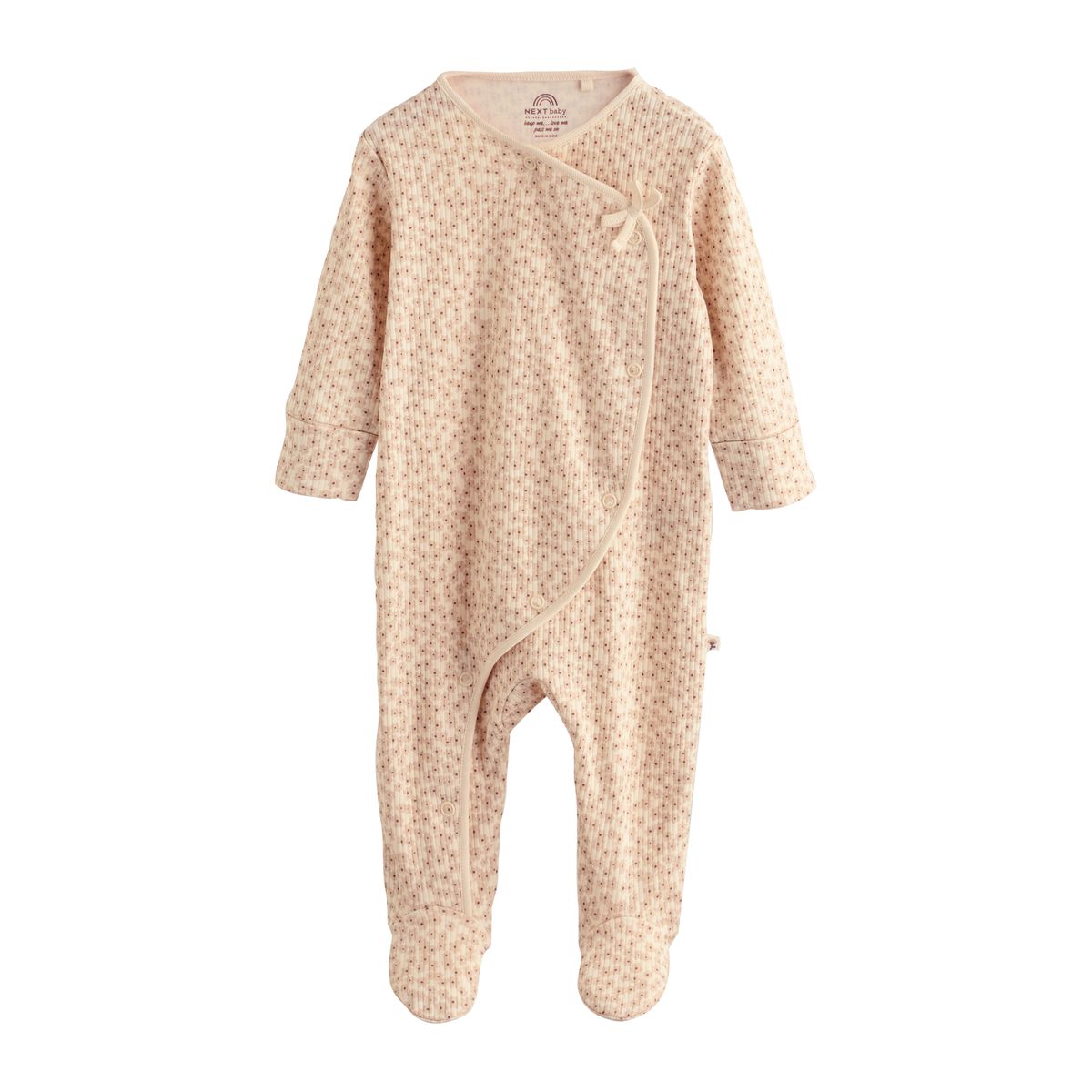 Dors-bien bébé, lot de 3 marron à imprimé petites fleurs, NEXT