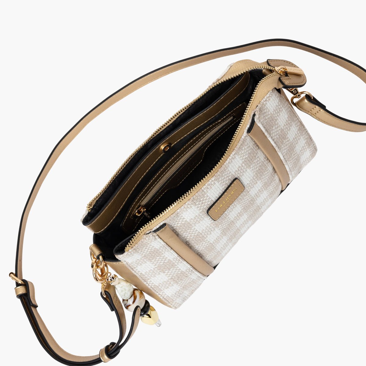 Sac multi poches  Samantha beige, LOLLIPOPS