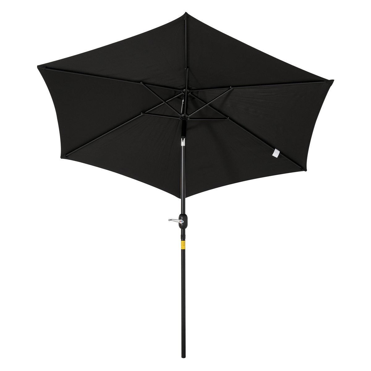 Parasol de terrasse Métal Café noir, OUTSUNNY