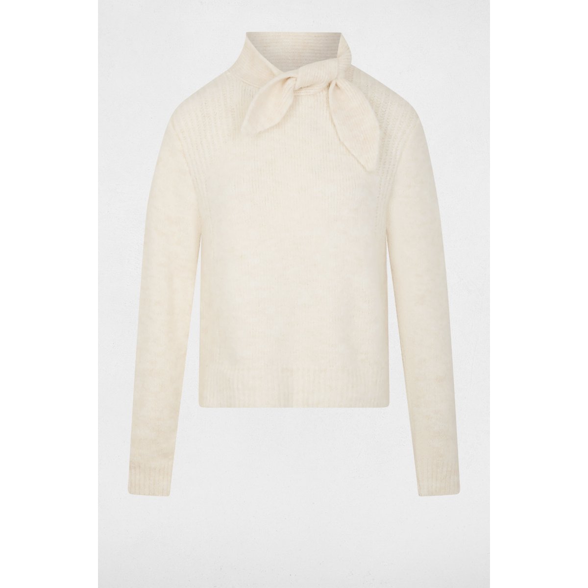 Pull manches longues ivoire, MORGAN