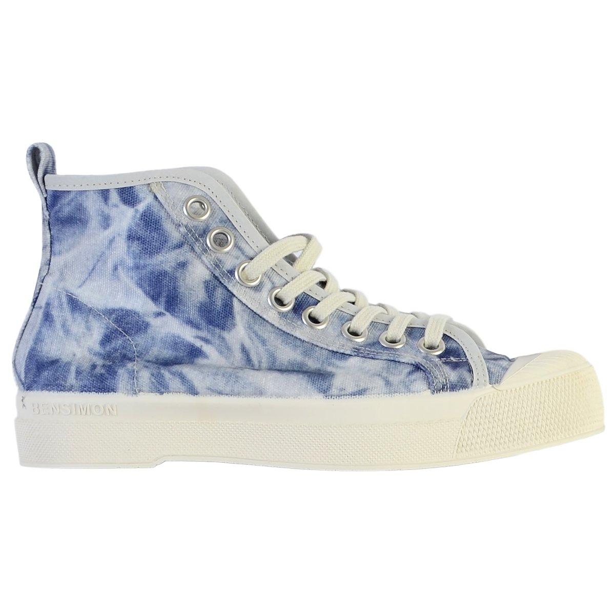 Basket à lacet Stella Tie Dye indigo, BENSIMON.