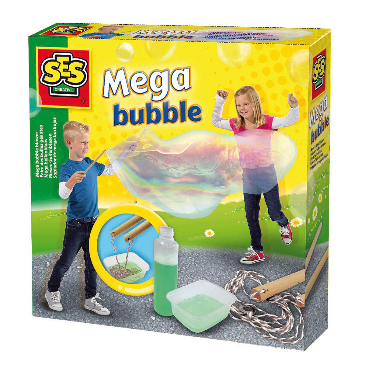 Brinquedo Bolas de sabão mega, da SES multicolor, SES