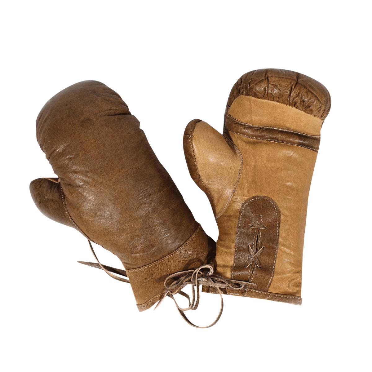Paire en cuir marron, MADE IN MEUBLES