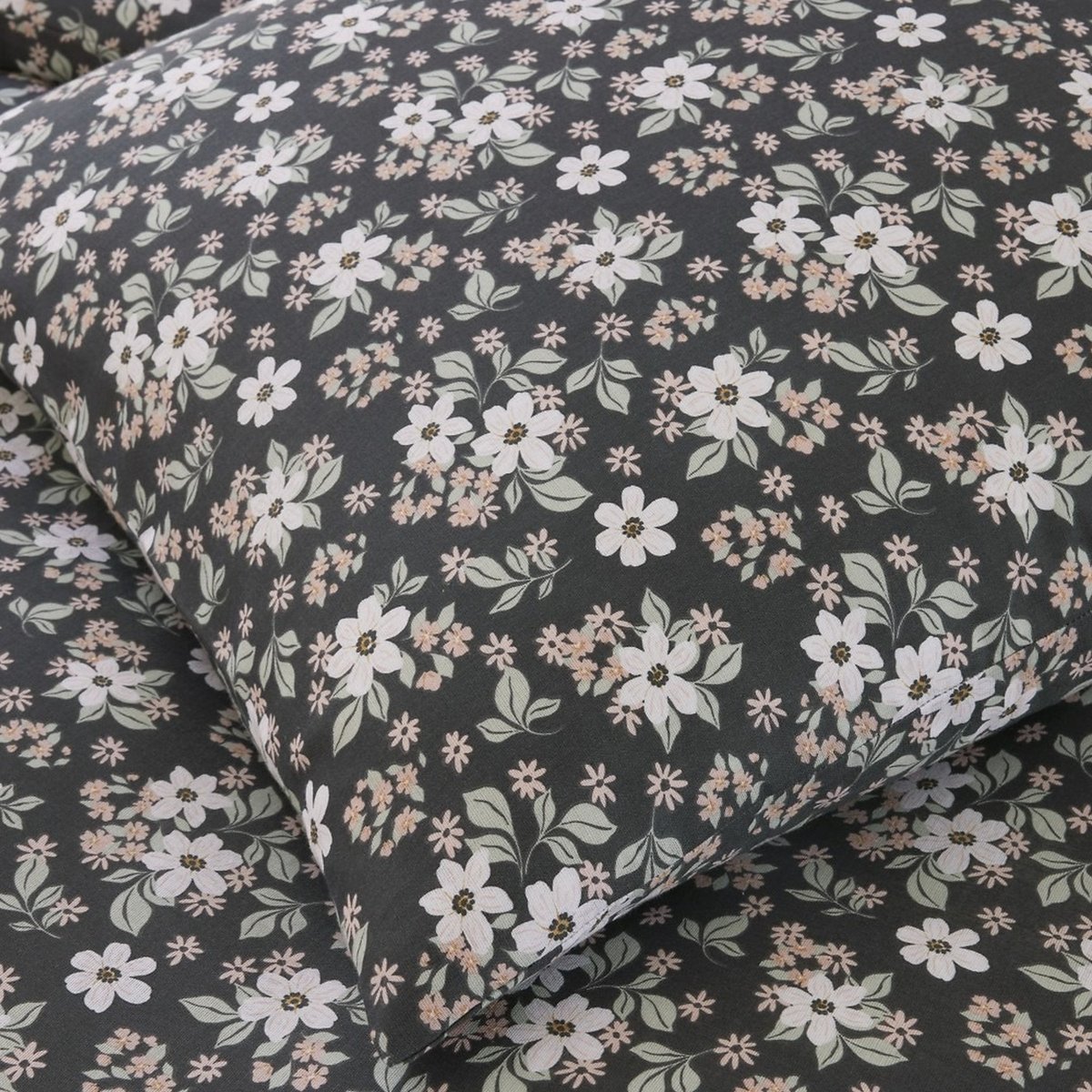 Parure de lit - Housse de couette + taie 100% Gaze de Coton multicolore, EDEN