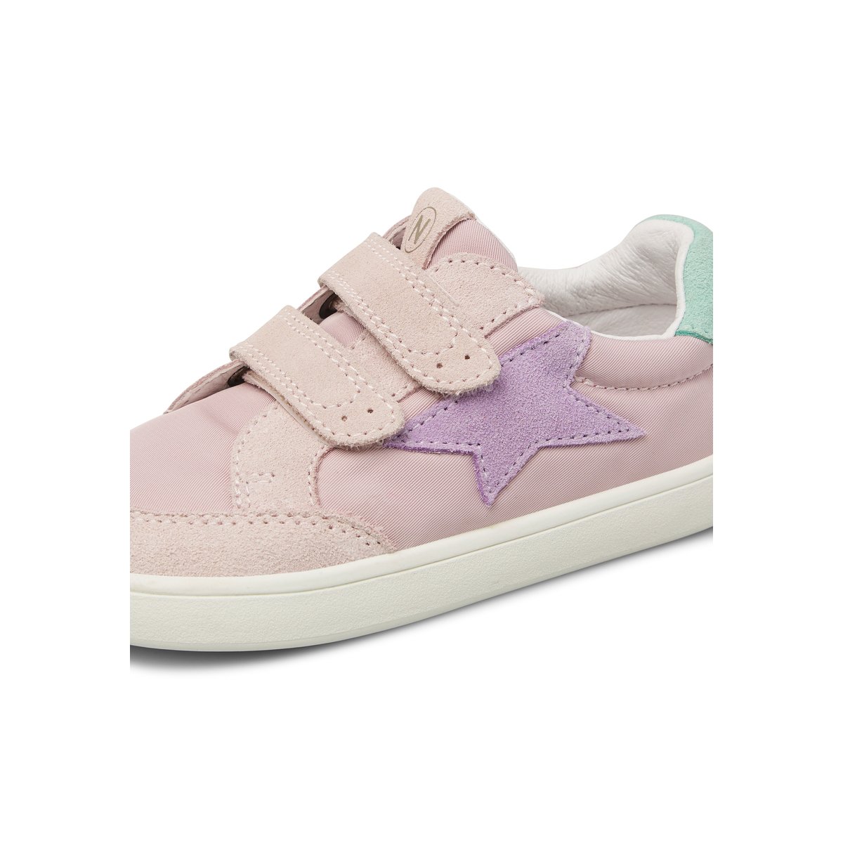 Sneakers pieds nus en cuir et tissu BAREFOOT ZUNKI VL. rose-bleu ciel-, NATURINO