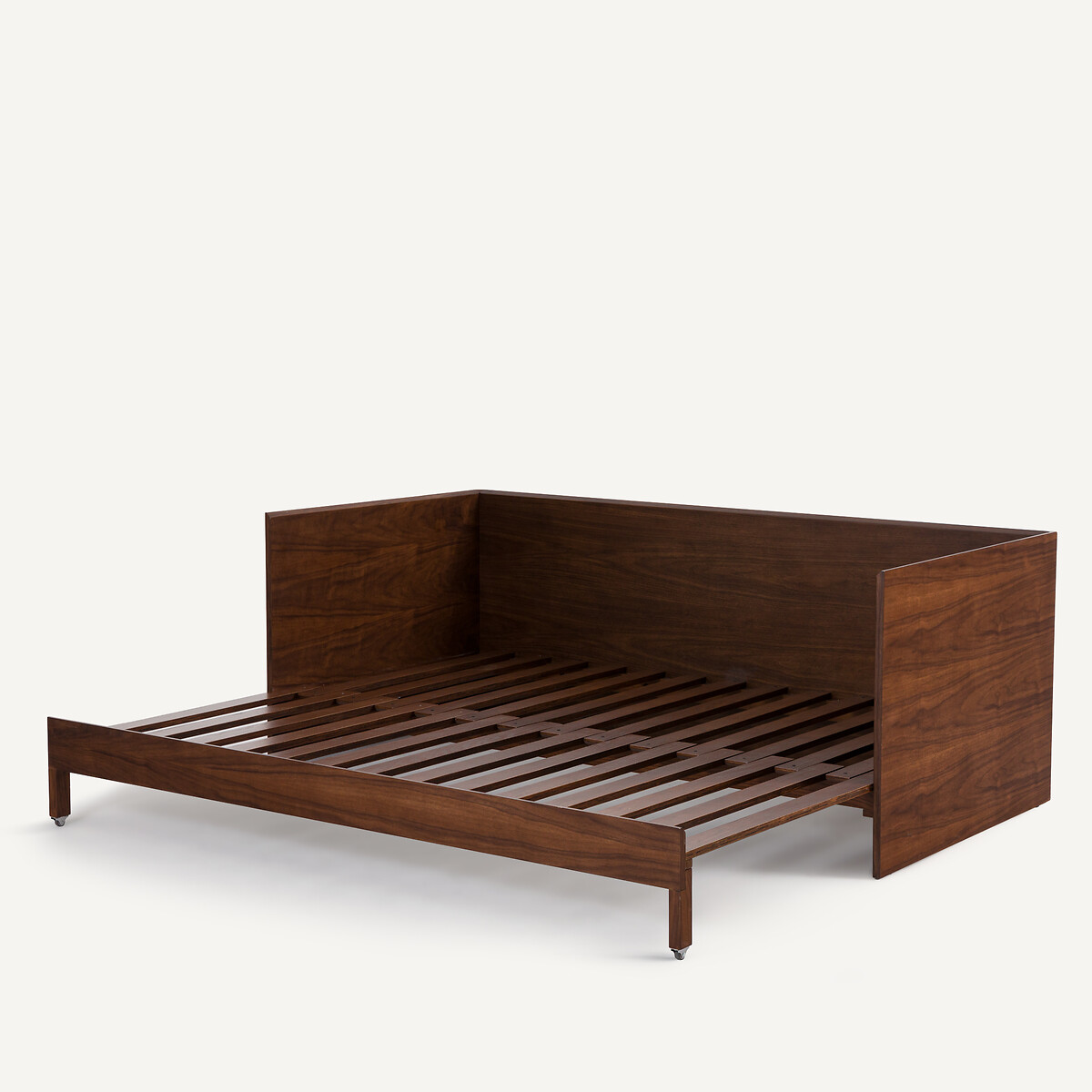 Lit banquette gigogne plaqué noyer, WORKING noyer, AM.PM