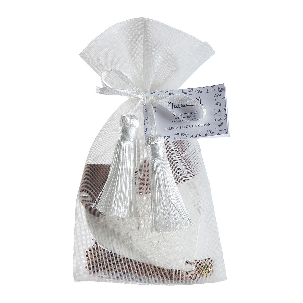 Décor parfumé Je t'aime - Fleur de coton blanc, MATHILDE M