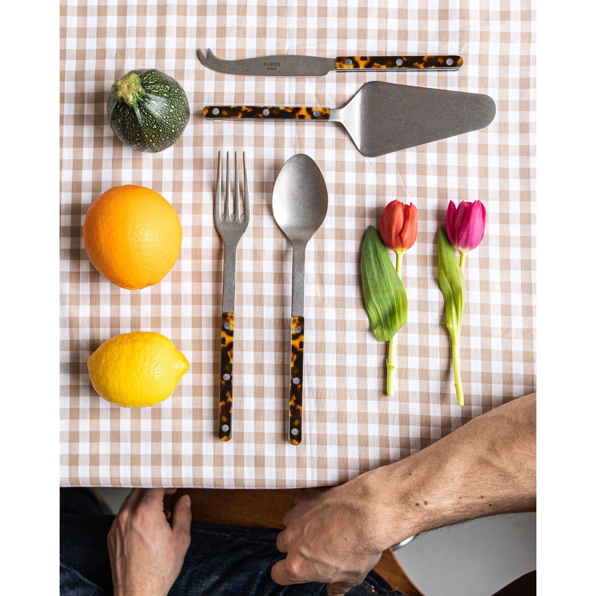 Couteau à fromage GM, Bistrot Vintage effet écaille, SABRE