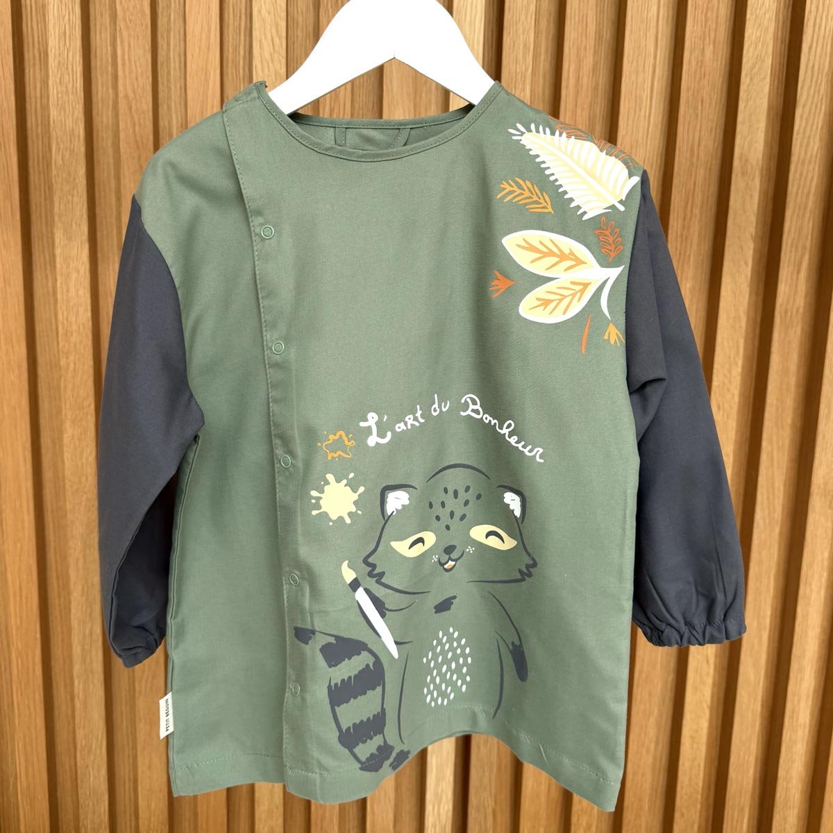 Tablier enfant Gabin vert, PETIT BEGUIN